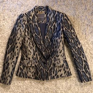 Camilla & Marc Metallic Animal Print Blazer